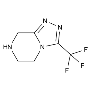 CATO_3-(三氟甲基)-5,6,7,8-四氢-[1,2,4]三唑并[4,3-a]吡嗪_486460-21-3_97%