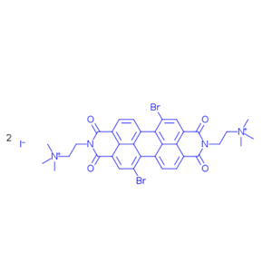 二溴苝酐-N,N-二甲基丙胺衍生物碘鹽