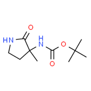 (3-甲基-2-氧代吡咯烷-3-基)氨基甲酸叔丁酯,Carbamic acid, (3-methyl-2-oxo-3-pyrrolidinyl)-, 1,1-dimethylethyl ester (9CI)