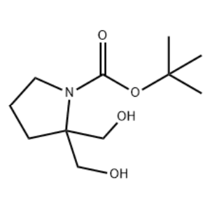 1-Pyrrolidinecarboxylic acid, 2,2-bis(hydroxymethyl)-, 1,1-dimethylethyl ester,1-Pyrrolidinecarboxylic acid, 2,2-bis(hydroxymethyl)-, 1,1-dimethylethyl ester