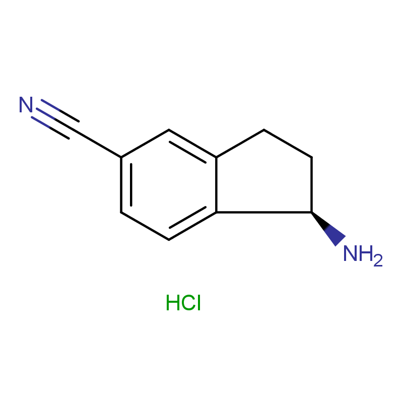 (R)-1-氨基-2,3-二氫-1H-茚-5-甲腈鹽酸鹽,(1R)-1-AMINOINDANE-5-CARBONITRILE HCL