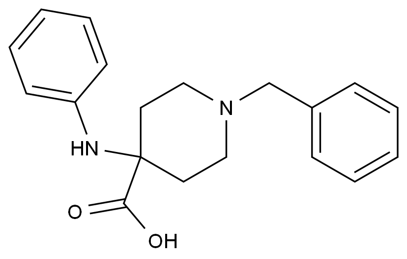 1-芐基-4-(苯胺基)哌啶-4-羧酸,1-Benzyl-4-(phenylamino)piperidine-4-carboxylicacid