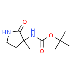 (3-甲基-2-氧代吡咯烷-3-基)氨基甲酸叔丁酯,Carbamic acid, (3-methyl-2-oxo-3-pyrrolidinyl)-, 1,1-dimethylethyl ester (9CI)