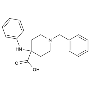 1-芐基-4-(苯胺基)哌啶-4-羧酸,1-Benzyl-4-(phenylamino)piperidine-4-carboxylicacid