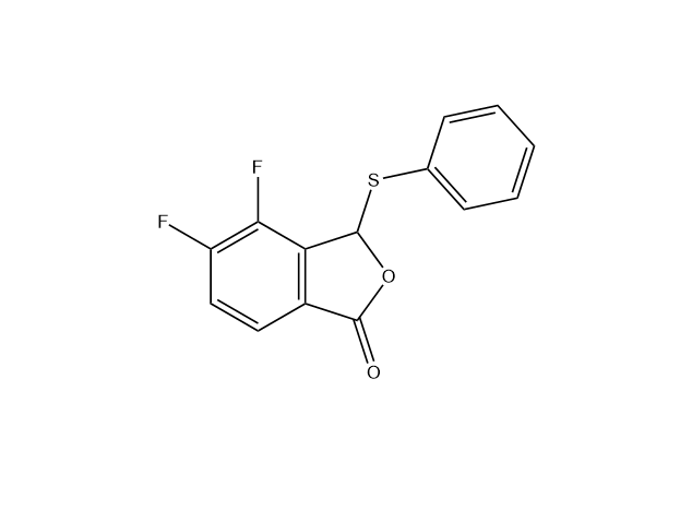 4,5-二氟-3-(苯硫基)異苯并呋喃-1(3H)-酮,4,5-Difluoro-3-(phenylthio)isobenzofuran-1(3H)-one