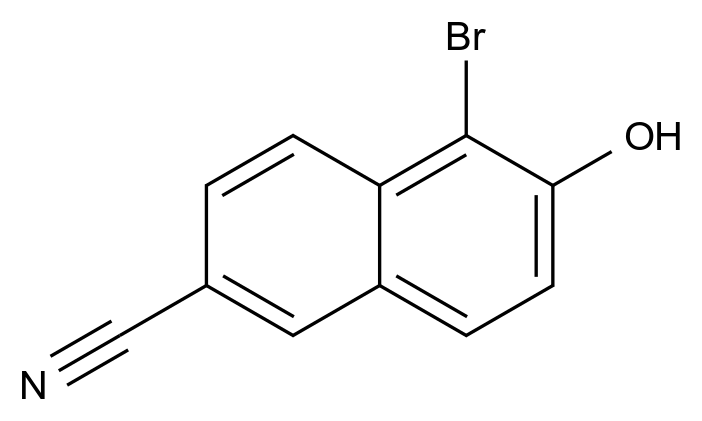 1-溴-6-氰基-2-萘酚,1-Bromo-2-hydroxy-naphthalene-6-carbonitrile