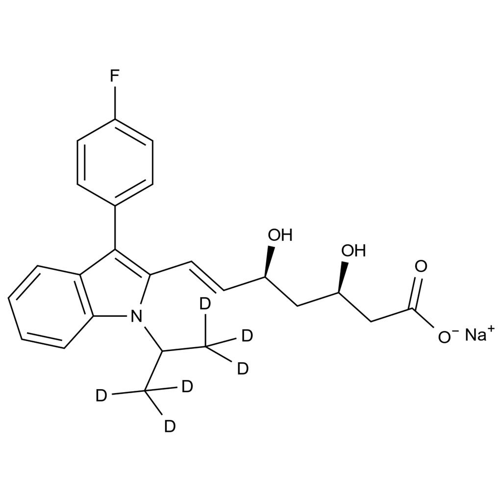 氟伐他汀-D6鈉鹽,Fluvastatin-D6 Sodium Salt