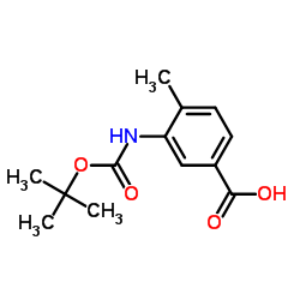 3-((叔丁氧基羰基)氨基)-4-甲基苯甲酸,3-[(tert-butyloxycarbonyl)amino]-4-methylbenzoic acid