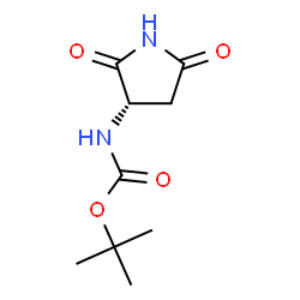 (S)-3-(BOC-氨基)吡咯烷-2,5-,Carbamic acid, [(3S)-2,5-dioxo-3-pyrrolidinyl]-, 1,1-dimethylethyl ester