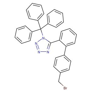 N-(三苯基甲基)-5-(4'-溴甲基聯(lián)苯-2-基)四氮唑,5-(4'-Bromomethyl-1,1'-biphenyl-2-yl)-1-triphenylmethyl-1H-tetrazole