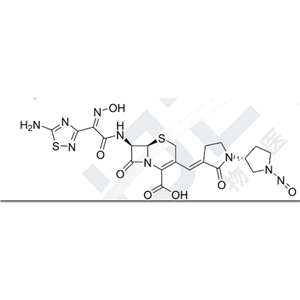 頭孢吡羅酯亞硝胺雜質(zhì) 4,(6R,7R)-7-((Z)-2-(5-amino-1,2,4-thiadiazol-3-yl)-2-(hydroxyimino)acetamido)-3-((E)- ((R)-1