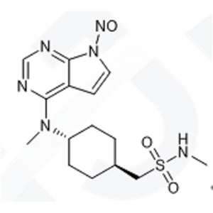 N-甲基-N-((1R，4R)-4-(甲基(7-亞硝基-7H-吡咯并[2,3-d]嘧啶-4-基)氨基)環(huán)己基)甲磺酰胺