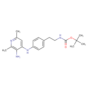 4-(3-氨基-2,6-二甲基4-吡啶基)氨基-N-叔丁氧羰基苯乙胺,INDEX NAME NOT YET ASSIGNED