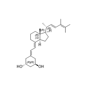 帕立骨化醇雜質P,(1R,3R)-5-((E)-2-((1R,3aS,7aR)-1-((R,E)-5,6-dimethylhepta-3,5-dien-2-yl)-7a-methylhexahydro-1H-inden-4(2H)-ylidene)ethylidene)cyclohexane-1,3-diol