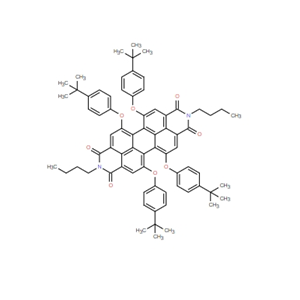 1,6,7,12-四(4-叔丁基苯氧基)-N,N'-二(2,6-二正丁基)苯基-3,4,9,10-苝四羧酸亚胺