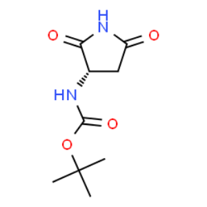 (S)-3-(BOC-氨基)吡咯烷-2,5-,Carbamic acid, [(3S)-2,5-dioxo-3-pyrrolidinyl]-, 1,1-dimethylethyl ester