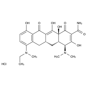 (4S,4aS,5aR,12aS)-4-(二甲基氨基)-7-(乙基(甲基)氨基)-3,10,12,12a-四羥基-1,11-二氧代-1,4,4a,5,5a,6,11,12a-八氫并四苯-2-甲酰胺鹽酸鹽,(4S,4AS,5aR,12aS)-4-(dimethylamino)-7-(ethyl(methyl)amino)-3,10,12,12a-tetrahydroxy-1,11-dioxo-1,4,4a,5,5a,6,11,12a-octahydrotetracene-2-carboxamide hydrochloride