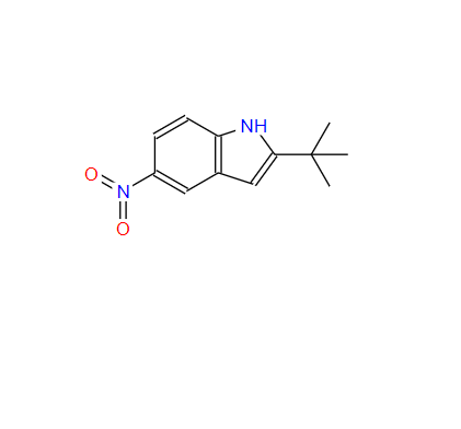 2-叔丁基-5-硝基吲哚,2-tert-butyl-5-nitro-1H-indole