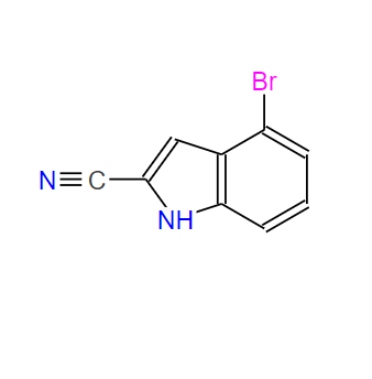 4-溴-1H-吲哚-2-甲腈,4-Bromo-1H-indole-2-carbonitrile