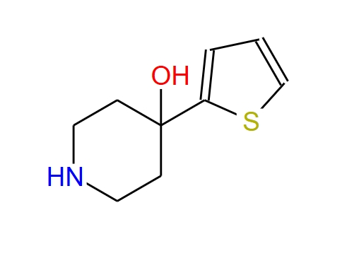 4-(2-噻吩)哌啶-4-醇,4-(thiophen-2-yl)piperidin-4-ol