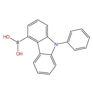 (9-苯基-9H-咔唑-4-基)硼酸,(9-phenyl-carbazol-4-yl)boronic acid