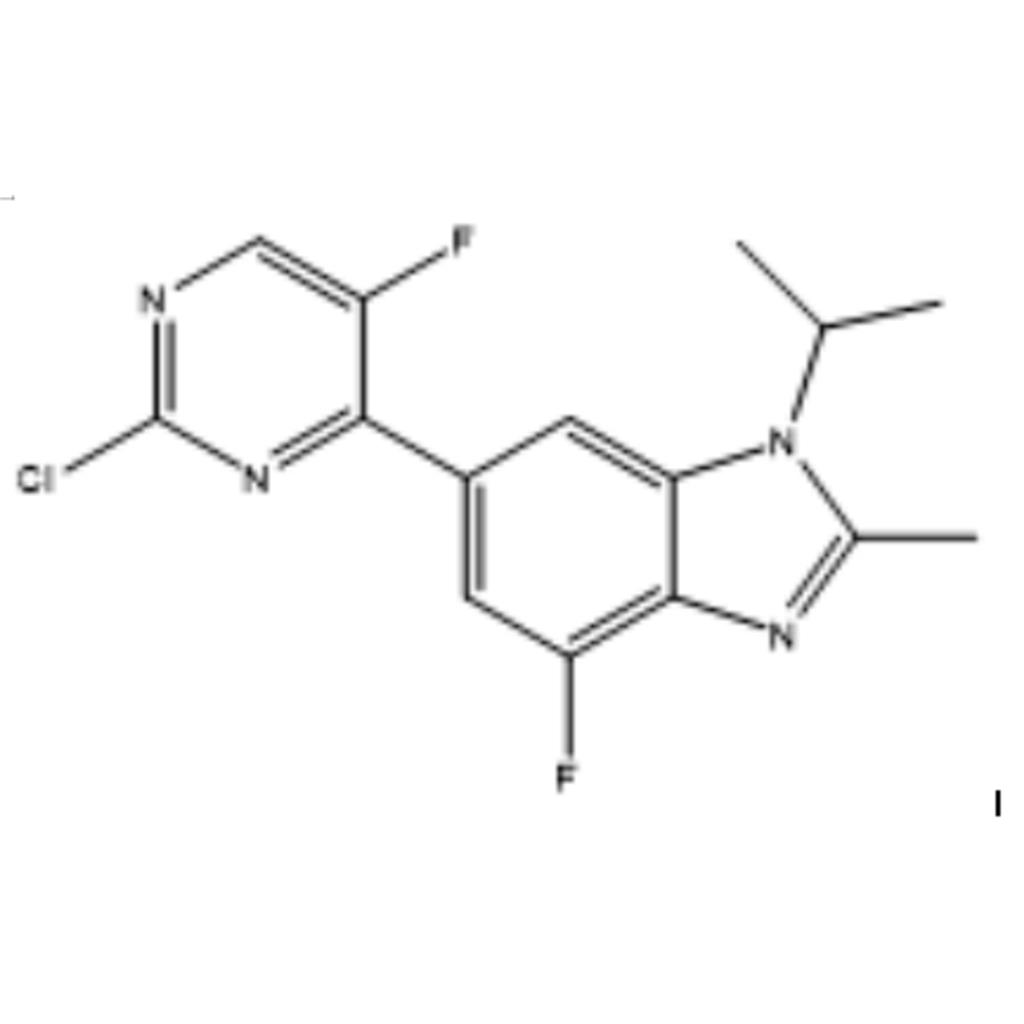 6-(2-氯-5-氟-4-嘧啶基)-4-氟-1-異丙基-2-甲基-1H-苯并咪唑,6-(2-Chloro-5-fluoro-4-pyrimidinyl)-4-fluoro-2-methyl-1-(1-methylethyl)-1H-benzimidazole