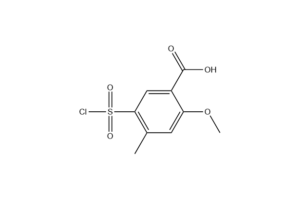 5-（氯磺?；?2-甲氧基-4-甲基苯甲酸,5-(chlorosulfonyl)-2-Methoxy-4-Methyl-Benzoic acid