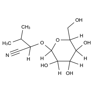 (S)-3-Methyl-2-(((2R,3R,4S,5S,6R)-3,4,5-trihydroxy-6-(hydroxymethyl)tetrahydro-2H-pyran-2-yl)oxy)butanenitrile