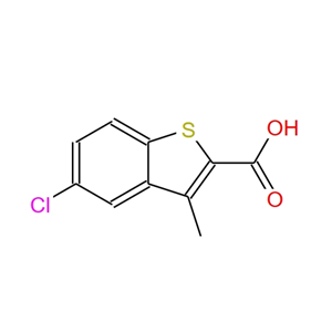 5-氯-3-甲基-1-苯并噻吩-2-甲酸,5-Chloro-3-methyl-1-benzothiophene-2-carboxylic acid