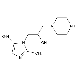 1-（2-甲基-5-硝基-1H-咪唑-1-基）-3-（哌嗪-1-基）丙-2-醇,1-(2-methyl-5-nitro-1H-imidazol-1-yl)-3-(piperazin-1-yl)propan-2-ol