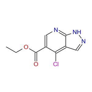 4-氯-7-氮雜吲唑-5-羧酸乙酯,4-chloro-1H-pyrazolo[3,4-b]pyridine-5-carboxylate