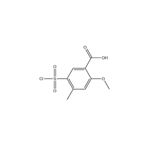 5-（氯磺?；?2-甲氧基-4-甲基苯甲酸,5-(chlorosulfonyl)-2-Methoxy-4-Methyl-Benzoic acid