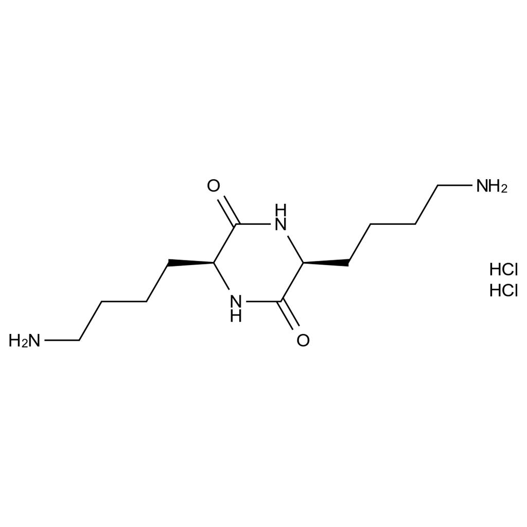 （3S，6S）-3,6-雙（4-氨基丁基）哌嗪-2,5-二酮 2HCl,(3S,6S)-3,6-bis(4-aminobutyl)piperazine-2,5-dione 2HCl