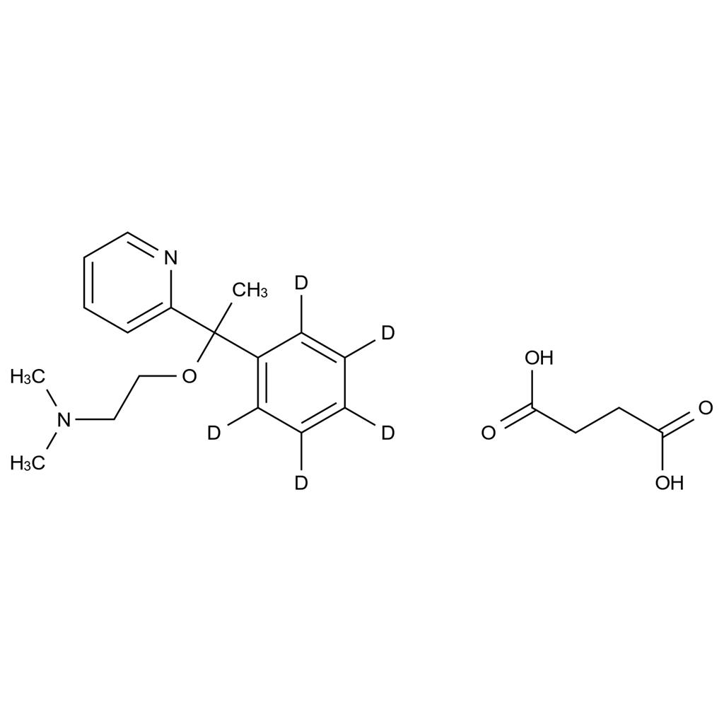 多西拉敏-D5琥珀酸酯,Doxylamine-d5 Succinate