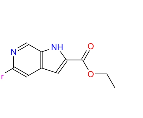 2-乙氧羰基-5-溴-6-氮雜吲哚,ethyl 5-bromo-1H-pyrrolo [2,3-c]pyridine-2-carboxylate