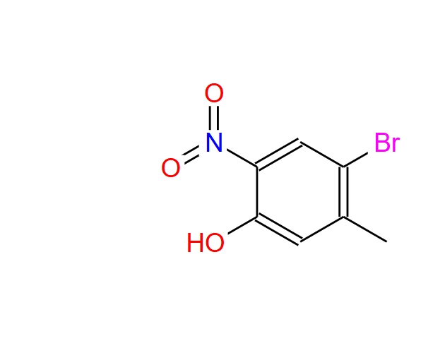 4-溴-5-甲基-2-硝基苯酚,4-bromo-5-methyl-2-nitrophenol