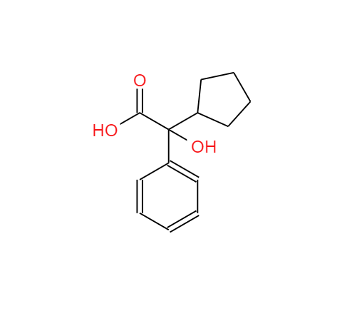 2-環(huán)戊基-2-羥基苯乙酸,2-cyclopentyl-2-hydroxy-2-phenylacetic acid