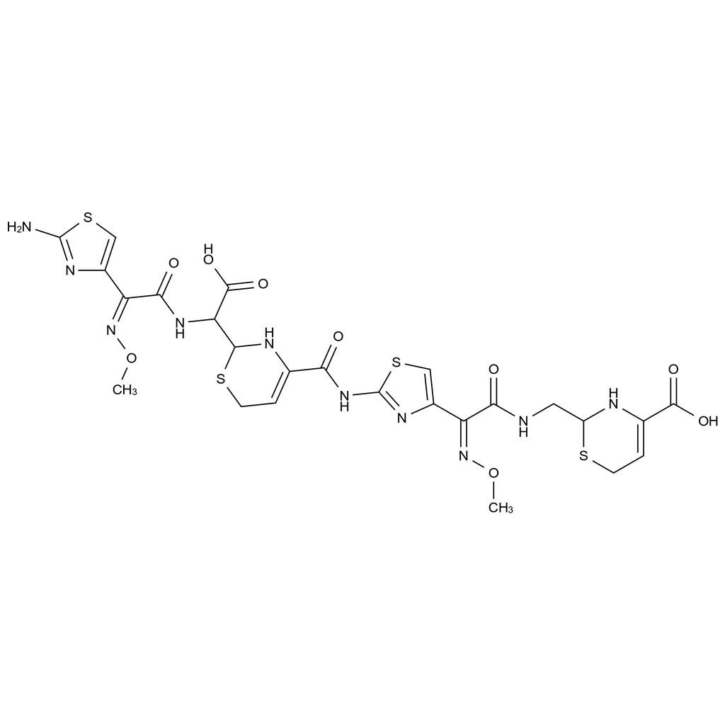 頭孢唑肟開環(huán)-開環(huán)脫羧聚合物雜質(zhì)57,Ceftizoxime Open-ring decarboxylation Dimer Impurity 57