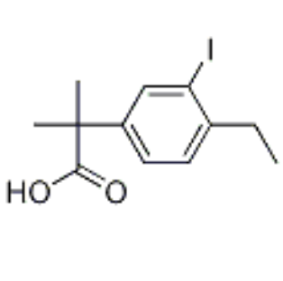 艾樂替尼中間體,2-(4-ethyl-3-iodophenyl)-2-Methylpropanoic acid