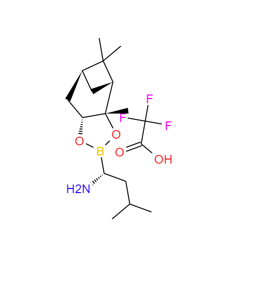 (aR,3aS,4S,6S,7aR)-六氫-3a,8,8-三甲基-alpha-(2-甲基丙基)-4,6-甲橋-1,3,2-苯并二氧硼烷-2-甲胺 2,2,2-三氟乙酸鹽,(R)-BoroLeu-(+)-Pinanediol-CF3COOH N-4