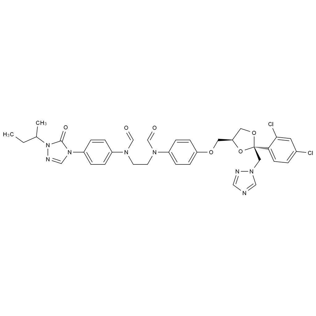 伊曲康唑脫乙烯-仲-哌嗪二-N-甲酰基雜質(zhì),Itraconazole Desethylene-seco-piperazine Di-N-formyl Impurity