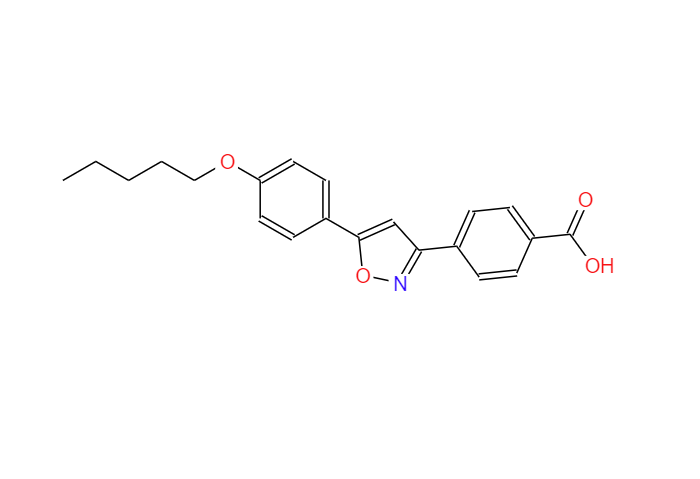 4-(5-(4-(戊氧基)苯基)異惡唑-3-基)苯甲酸 米卡芬凈中間體,4-(5-(4-(Pentyloxy)phenyl)isoxazol-3-yl)benzoic acid Micafungin Intermediate