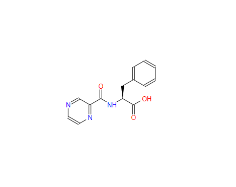 N-(2-吡嗪基羰基)-L-苯丙氨酸 硼替佐米中間體2,(S)-3-PHENYL-2-[(PYRAZIN-2-YLCARBONYL)AMINO] PROPANOIC ACID