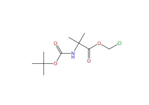 2-((叔丁氧基羰基)氨基)-2-甲基丙酸氯甲酯,2-tert-Butoxycarbonylamino-2-methylpropionic acid chloromethyl ester