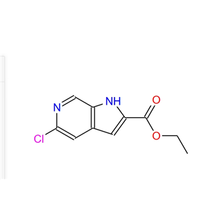 5-氯-6-氮雜吲哚-2-羧酸乙酯,ethyl 5-chloro-1H-pyrrolo[2,3-c]pyridine-2-carboxylate