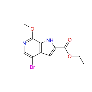 4-溴-7-甲氧基-1H-吡咯并[2,3-c]吡啶-2-羧酸乙酯