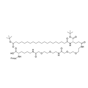 2915356-76-0 替尔泊肽侧链 Fmoc-L-Lys[C20-OtBu-Glu(OtBu)-AEEA-AEEA]-OH
