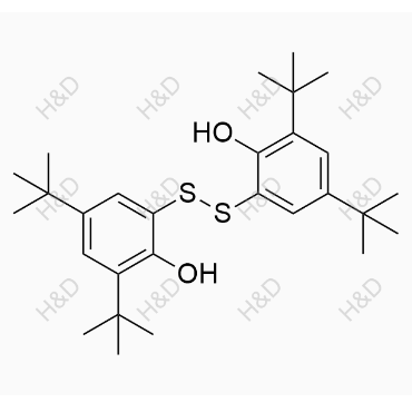 普羅布考雜質26,6,6'-disulfanediylbis(2,4-di-tert-butylphenol)