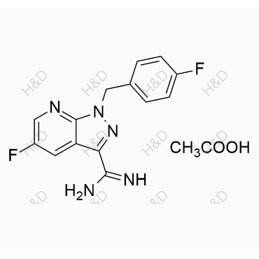 維立西呱雜質(zhì)39(醋酸鹽),5-fluoro-1-(4-fluorobenzyl)-1H-pyrazolo[3,4-b]pyridine-3-carboximidamide acetate