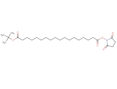 18-(2,5-二氧代吡咯烷-1-基)十八烷二羧酸叔丁酯,Octadecanedioic acid, 1-(1,1-dimethylethyl) 18-(2,5-dioxo-1-pyrrolidinyl) ester(Boc-C16-NHS ester )